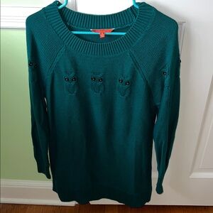 ModCloth owl sweater tunic small